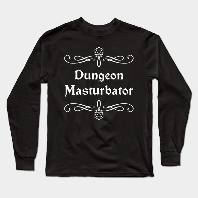 Dungeon Masturbator Long Sleeve T-Shirt by robertbevan